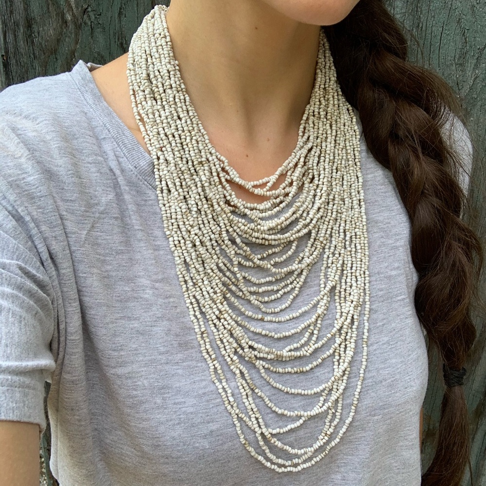 Beaded Drape Necklace